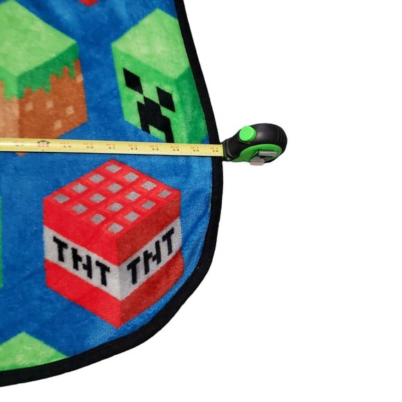 Minecraft Fleece Twin Blanket Kid Plush Throw Cover All Over Print 88 in x 56 in - Picture 5 of 7